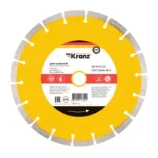 KR-90-0105 Диск алмазный отрезной сегментный 230x22.2x2.4x10 мм KRANZ