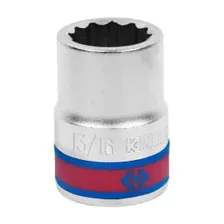 Головка торцевая двенадцатигранная 3/4", 13/16", дюймовая KING TONY 633026S