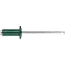 STARFIX SM-84499-10000 Заклепка вытяжная 4.8х12 мм алюминий/сталь, RAL 6005 (10000 шт в коробе) (Цвет зеленый мох)
