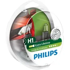 Галогенная лампа Philips H1 LongLife EcoVision 2шт