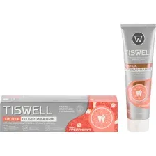 Зубная паста Tiswell отбеливающая с каолином вкус грейпфрута, 110 г