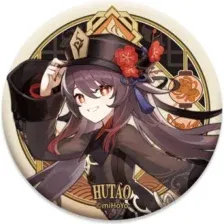 Значок miHoYo Liyue Harbour Character Can Badge Hutao GEN109