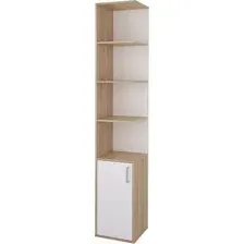 Стеллаж Stolline Мика / СТЛ.165.13 (дуб сонома/белый)