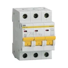 Выключатель автоматический IEK ВА 47-29 4А 3P 4.5кА С MVA20-3-004-C
