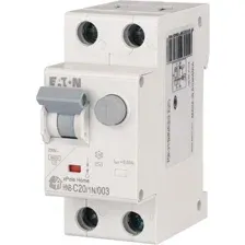 Дифференциальный автомат Eaton HNB-C201N003 1P+N 20А С 6кА 30мА АС 2М 195128