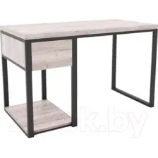 Письменный стол Hype Mebel Дэск 110x50 (черный/древесина белая)