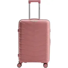 Чемодан-спиннер L'Case Valencia 23 (M, розовый)