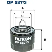 Масляный фильтр Filtron OP587/3