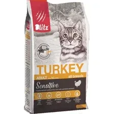 Сухой корм для кошек Blitz Pets Sensitive Adult Cats Turkey / 4403 (400г)