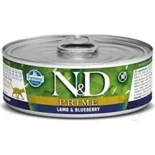 Влажный корм для кошек Farmina N&D Cat Prime Lamb & Blueberry (80г)