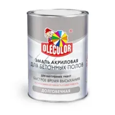 Эмаль акриловая для бетонных полов серый (3,5 кг) Olecolor