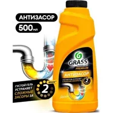 Средство для труб Grass DIGGER-GEL Premium Антизасор 500 мл