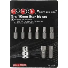 Набор бит 3/8" 9 предметов FORCE 