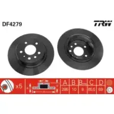 Тормозной диск TRW DF4279
