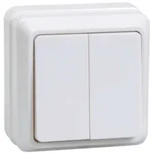 Выключатель IEK ОКТАВА EVO20-K01-10-DC,10А, белый