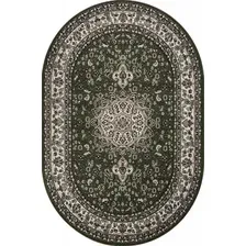 Ковер для жилой комнаты Merinos Gavana D411-OVAL-GREEN (1х2)