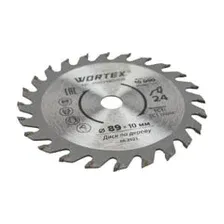 Диск пильный по дереву 89x24Tх10 мм HS S024 W WORTEX HSS024W00026