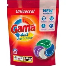 Капсулы универсальные для стирки Gama universal 4 in 1 (60 штук)