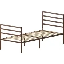 Кровать Домаклево Металика Г4+Г3 90х190 (коричневый)