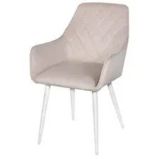 Стул "Мюнхен" каркас 9003 белый матовый, велюр (Dream bone (кремовый)), СРП-256 СоюзРегионПоставка