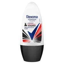 REXONA антиперспирант шариковый Антибактериальная и невидимая на черной и белой одежде 50 мл 675536