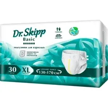 Подгузники для взрослых Dr.Skipp Basic, XL, 30 шт