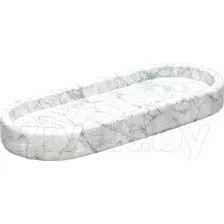 Поднос Bergenson Bjorn Marm BB000096 (белый мрамор)