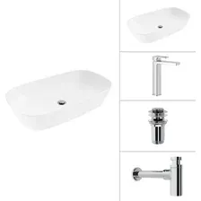 Умывальник Lauter 21393-70 + Cascade 21СК0655C + сифон 21635CH +дон.клапан 21190CH (хром)