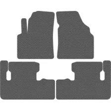 Комплект ковриков для авто Alicosta Chevrolet Rezzo (минивэн) 2004 - 2008 (серый)