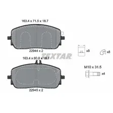 Тормозные колодки дисковые передняя ось TEXTAR 2294401