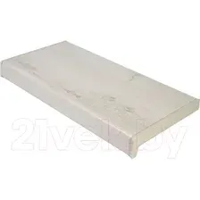 Подоконник VPL Премиум с заглушкой 400x1400 (белый дуб)