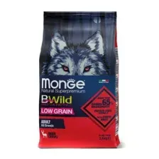 Сухой корм Monge Dog BWild LOW GRAIN для взрослых собак, низкозерновой, из мяса оленя 2,5кг