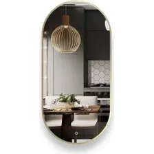 Зеркало EMZE Led с подсветкой и УФ-окантовкой 50x100 LED.UV.50.100.AUR (золото)