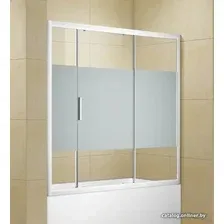 Стеклянная шторка для ванны Aquanet Practic AE10-B-175H150U-CP (прозрачное стекло/шелкография)
