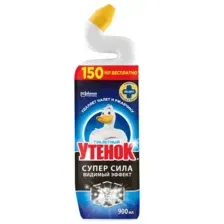 Средство чистящее для унитаза Туалетный Утенок Супер Сила Видимый эффект, 900 мл