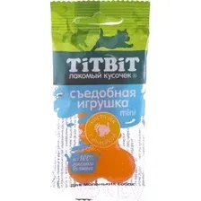 Лакомство для собак TiTBiT Mini. Съедобная игрушка косточка с индейкой / 14417