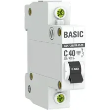 Выключатель автоматический EKF ВА 47-29 1P 40А (C) 4.5кА mcb4729-1-40C