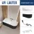 Ванна Lauter Bliss 170 L 21201071L (с каркасом, лицевым экраном черного цвета и сифоном 21Y11021 матовый черный)