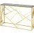 Консольный стол Stool Group Арт Деко 115x30 ECST-015-TG-SK (стекло Smoke/сталь золото)