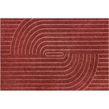 Коврик придверный влаговпитывающий LINE MAT 43X75 T-008-BLACK-RED