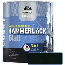 Эмаль Dufa Hammerlack на ржавчину гладкая RAL9005 (2л, черный)