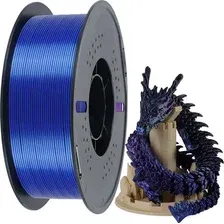Пластик для 3D-печати Kingroon PLA Tri-Silk 1.75mm / NSC026 (1кг, Black/Blue/Purple)