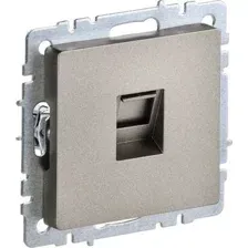 Розетка компьютерная IEK Brite BR-K10-1-K37