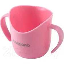 Кружка детская BabyOno Flow / 1463/04 (120мл, розовый)