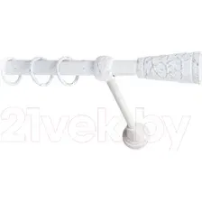 Карниз для штор Lm Decor Византия 066 1р гладкий (белое золото, 2.8м)