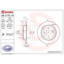 Тормозной диск Brembo 08C17210