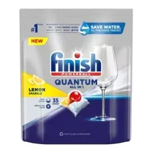 Капсулы для посудомоечных машин Finish PowerBall Quantum AIO Лимон (35шт)