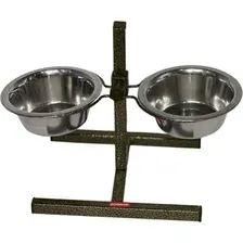 Подставка для мисок Zoonik 08812-1 (бронзовый, с мисками)