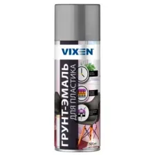 VX50102 VIXEN Грунт-эмаль для пластика, серый матовый (RAL 7040), аэрозоль 520 мл.