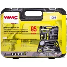 Безударная дрель WMC Tools 1095 (набор оснастки)